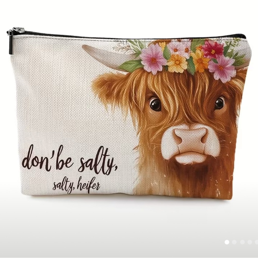 Don’t Be A Salty Salty Heifer - Cosmetic Bag